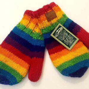 Kyber Outerwear wool fleece lined mittens, 100% wool, Handmade in Himalayas